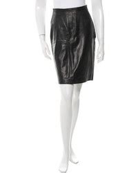 prada leather skirt|prada pencil skirt.